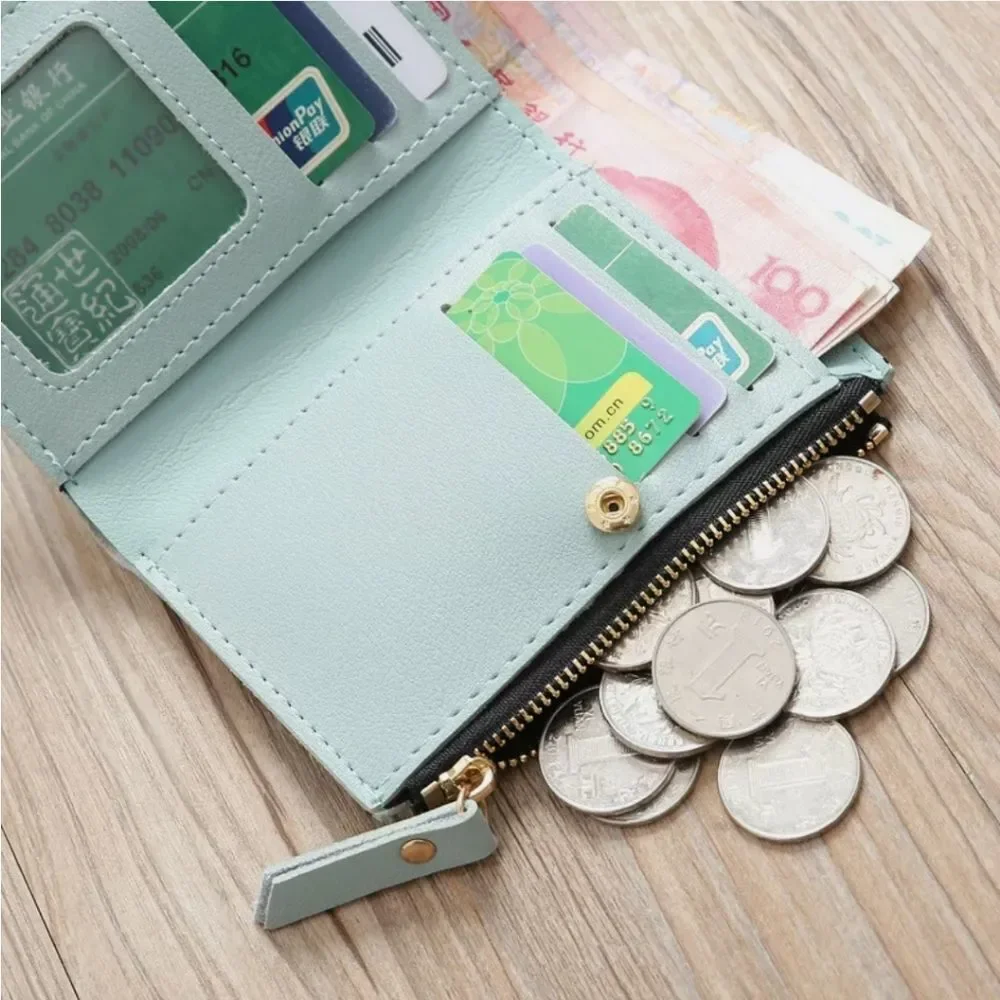 Women Ladies Small Leather Bifold Wallet ID Card Holder Purse Clutch Handbag